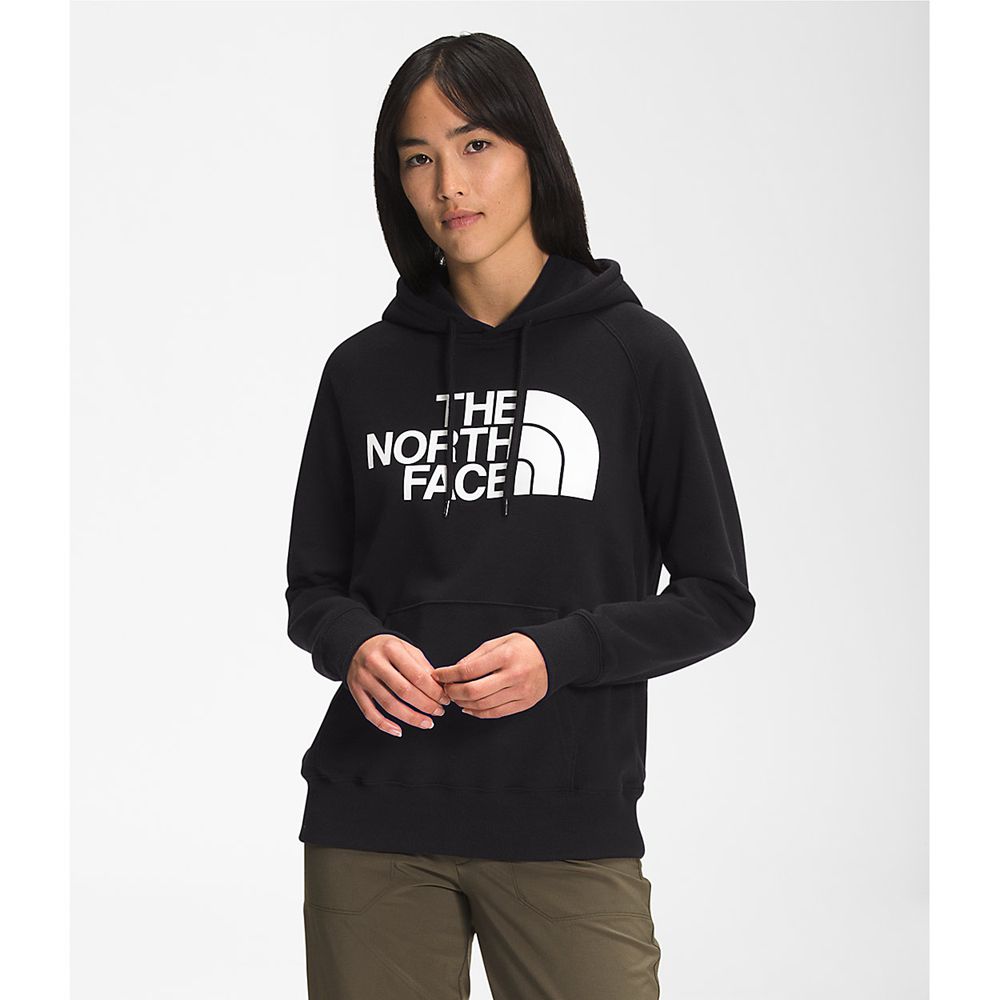 The North Face Hoodie Womens Australia - The North Face Half Dome Pullover Black Hiking (JLI-726580)